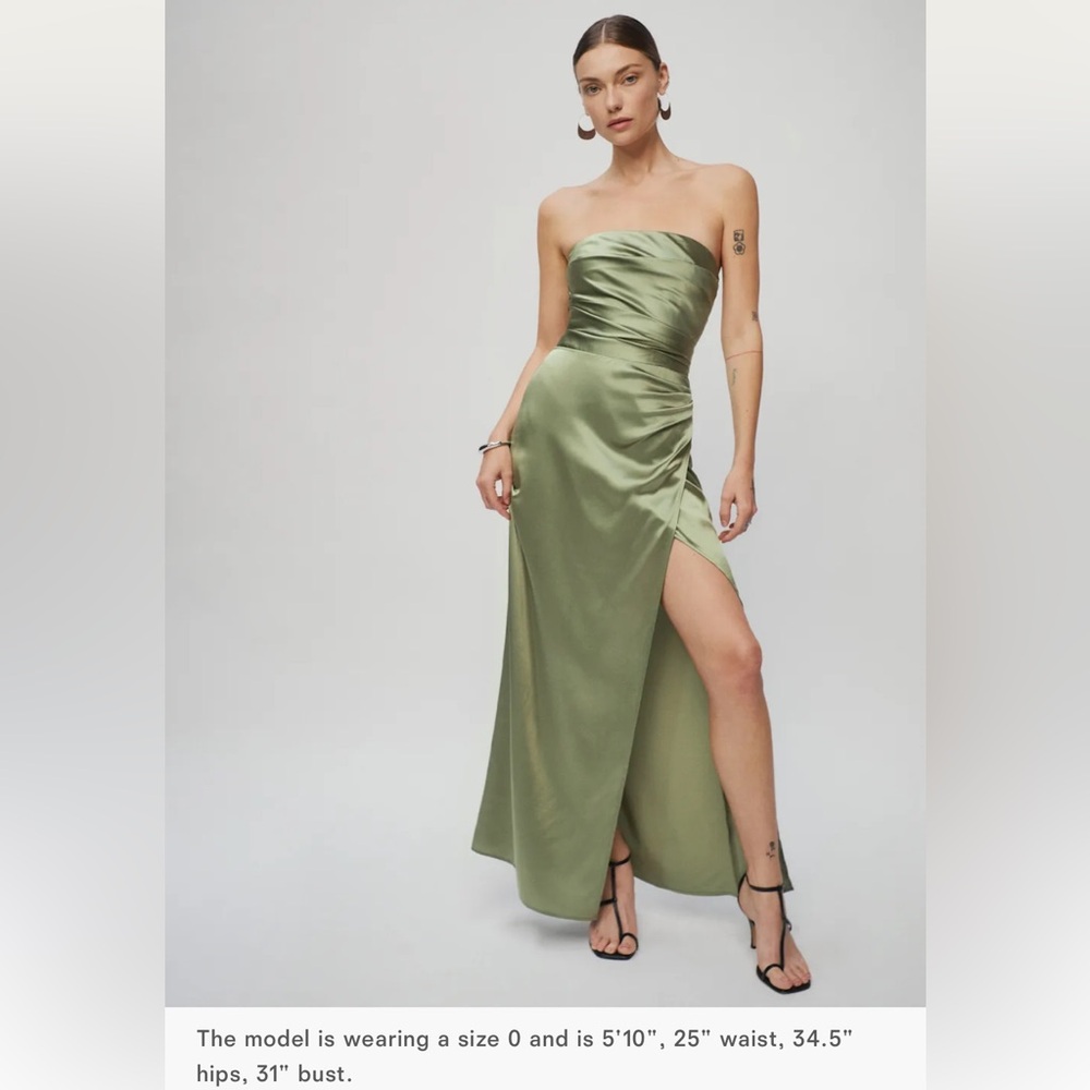 Reformation Barrow Silk Dress